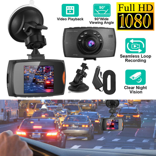 1080P Car DVR Camera Dash Cam Camcorder 90 Degree Angle Loop Recording Night Vison