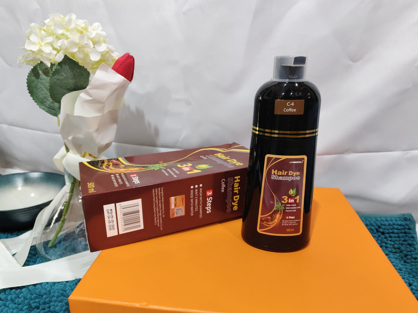 White To Black Bubble Hair Color Cream