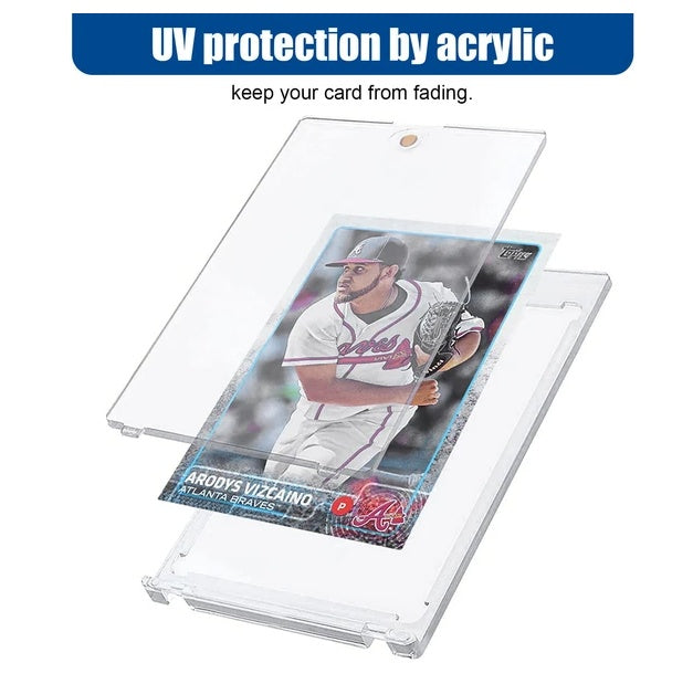 30 Pack Magnetic Trading Sports Card Holders 35pt One-Touch Hard UV Protection