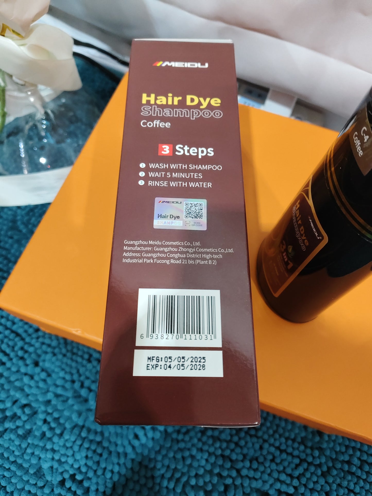 White To Black Bubble Hair Color Cream
