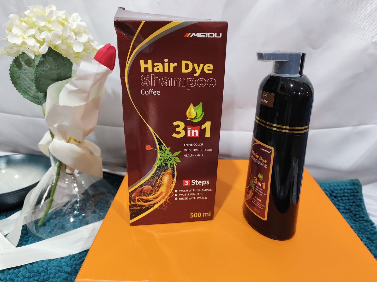 White To Black Bubble Hair Color Cream